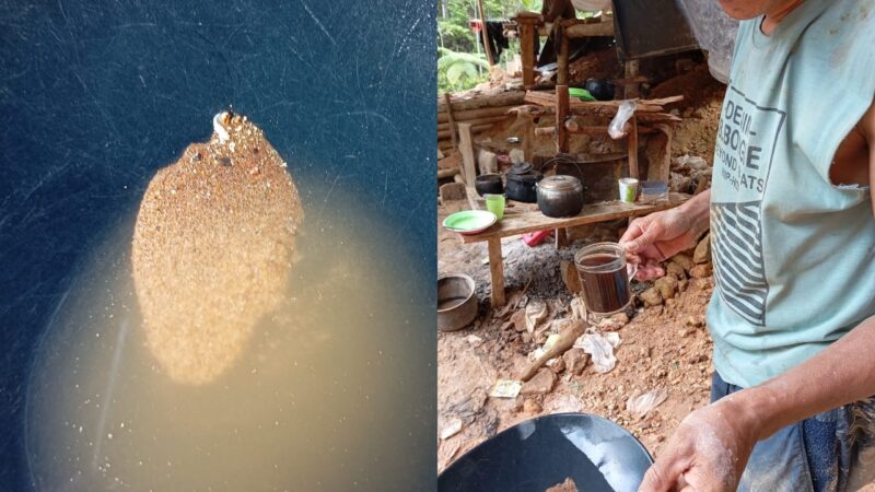 Lokasi Mintu' masih menjadi ladang harapan warga pencari nafkah dan emas secara tradisional. (Foto: Doc Putra Moonow)